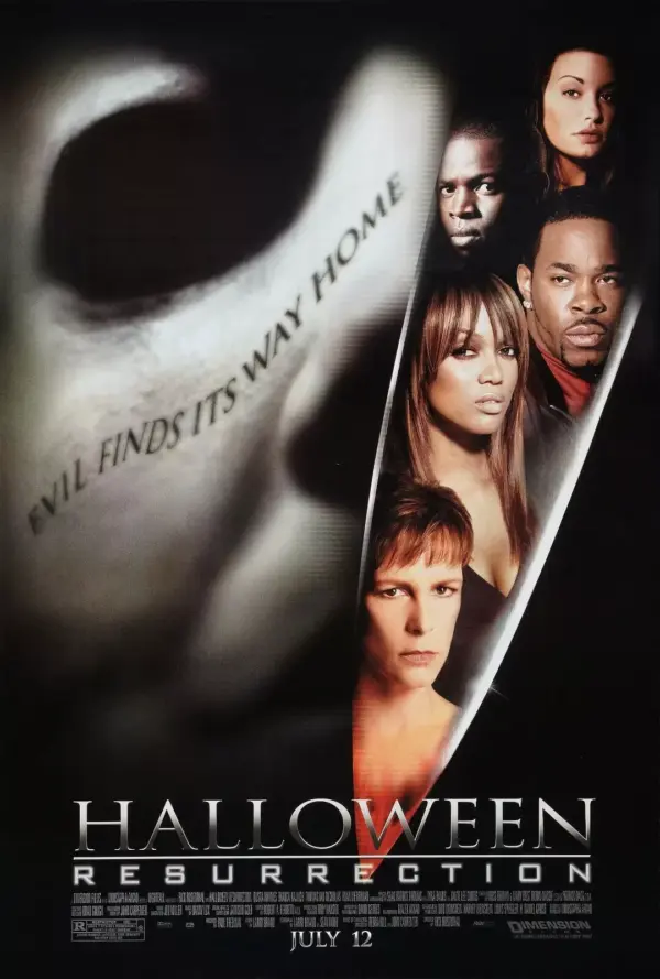 Halloween Classic Retro Vintage Movie Film Posters Horror Poster Print Wall Art Halloween Resurrection A5 14.8 x 21CM