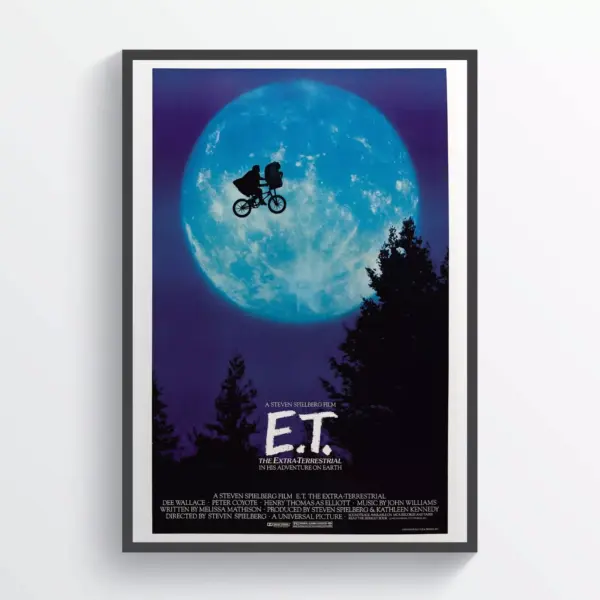 ET the Extra-Terrestrial Movie Poster Wall Art Classic 80s Movie Print A5 14.8 x 21CM