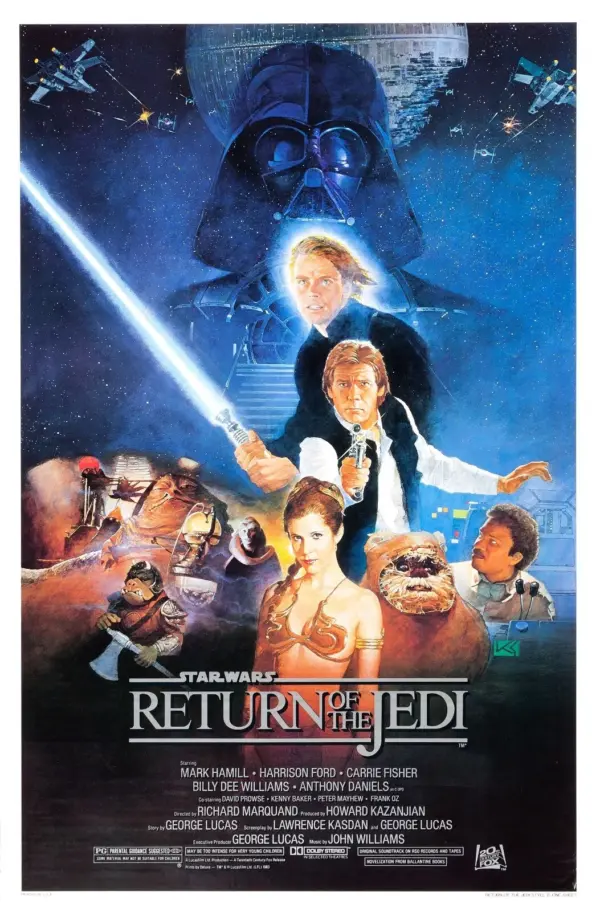 Star Wars Episode VI Return Of The Jedi Movie Poster Wall Art Official 1 A2 42 X 59.9CM