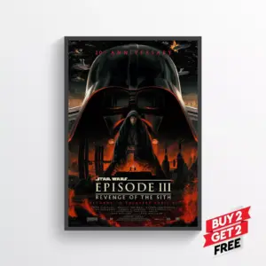 Star Wars Episode II Revenge of the Sith Movie Film Poster Print Wall A2 42 X 59.9CM