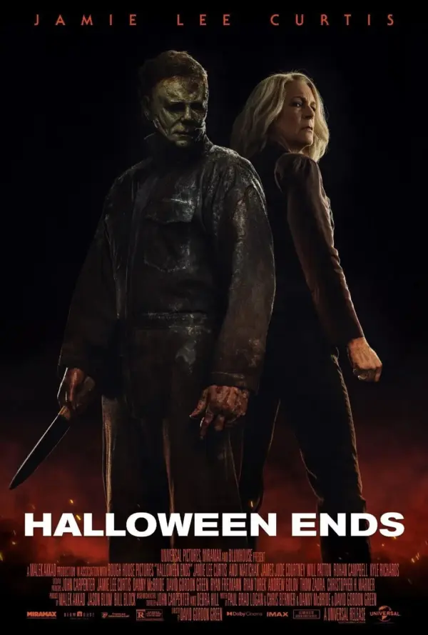 Halloween Classic Retro Vintage Movie Film Posters Horror Poster Print Wall Art Halloween Ends A4 21 x 29.7CM