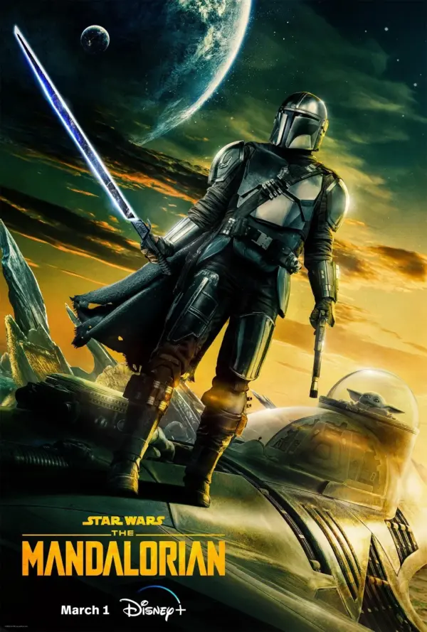 Star Wars The Mandalorian Series 3 Poster Wall Art Official A2 42 X 59.9CM