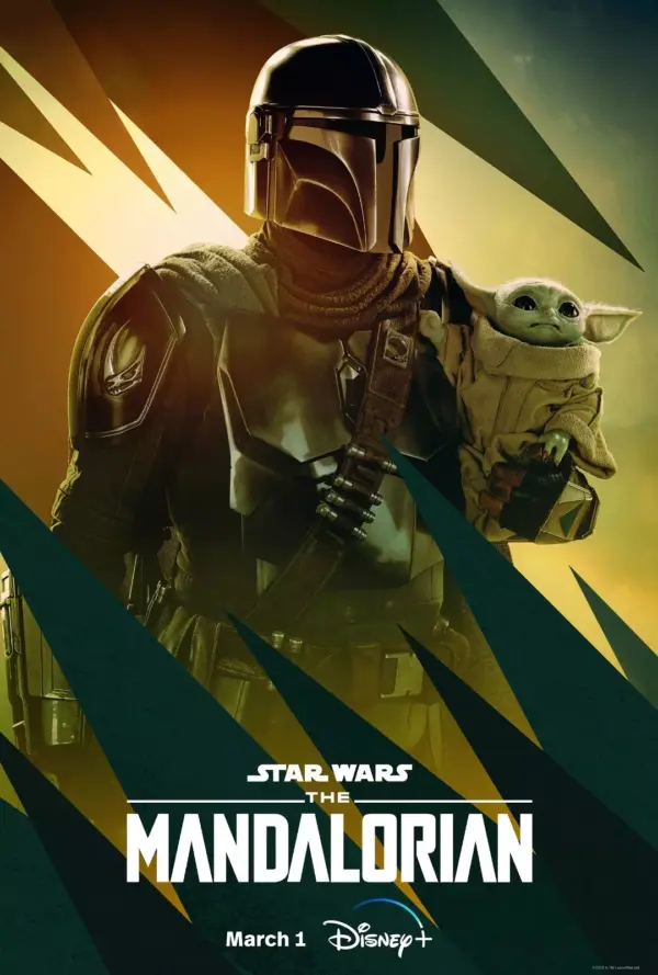 Star Wars The Mandalorian Series 3 Poster Wall Art V2 A2 42 X 59.9CM