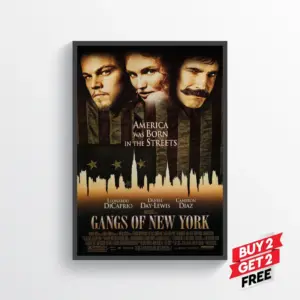 Gangs of New York Movie Film Poster Print Wall Art Gift A2 42 X 59.9CM