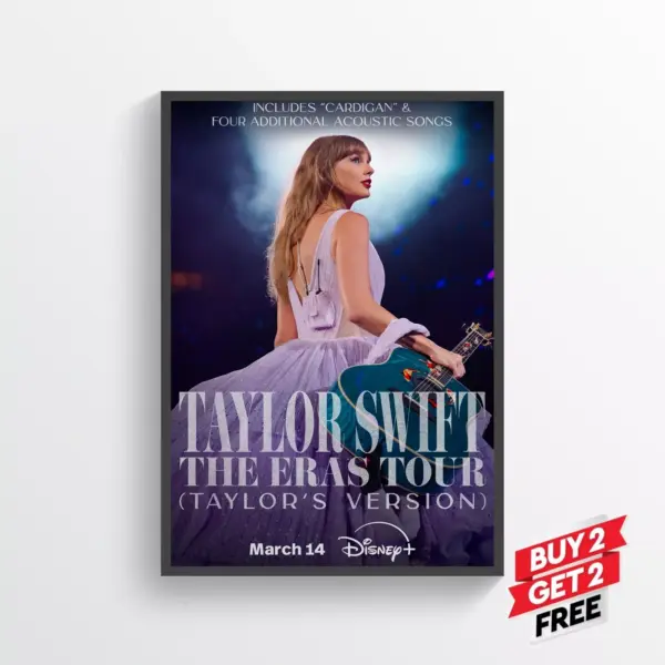 Taylor Swift the Eras Tour Movie Posters Prints Wall Art Classic A4 21 x 29.7CM