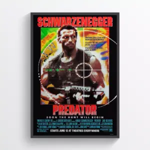Predator Movie Poster Print Wall Art Retro Horror Wall Art A4 21 x 29.7CM