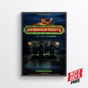 Five Nights at Freddys Movie Film Posters Print Wall Art A4 21 x 29.7CM