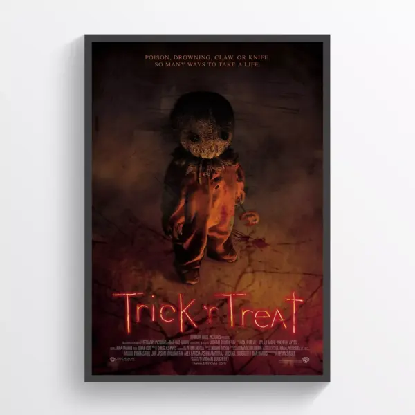 Trick R Treat Movie Poster Print Wall Art Retro Horror Wall Art A2 42 X 59.9CM