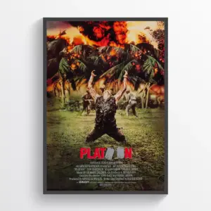 Platoon Movie Poster Wall Art Classic Movie A2 42 X 59.9CM