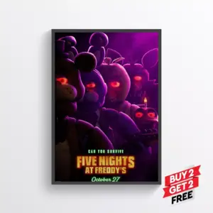 Five nights at Freddys Movie Film Posters Print Wall Art A3 29.7 x 42CM