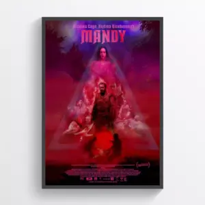 Mandy Movie Poster Print Wall Art Retro Horror Wall Art A2 42 X 59.9CM