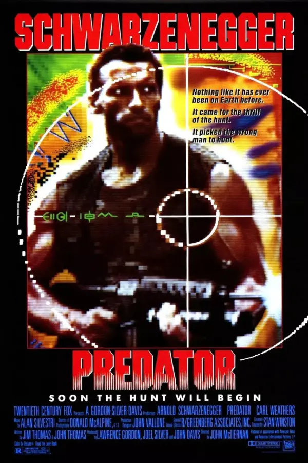 PREDATOR FRANCHISE HORROR MOVIE FILM POSTERS PRINTS WALL ART - 1. Predator 1987 A4 21 x 29.7CM