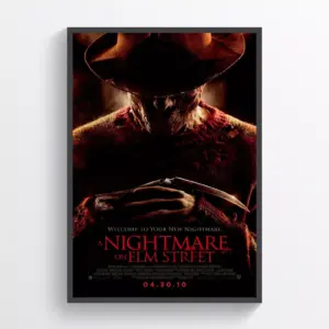 A Nightmare on elm Street Movie Poster Print Wall Art Retro Horror Wall A3 29.7 x 42CM