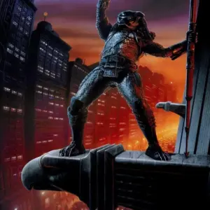 PREDATOR FRANCHISE HORROR MOVIE FILM POSTERS PRINTS WALL ART - 2. Predator 2 1990 A2 42 X 59.9CM