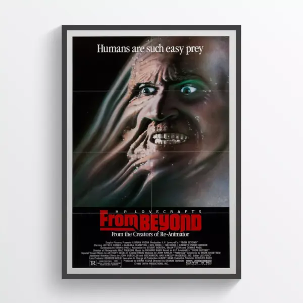 From Beyond Movie Poster Print Wall Art Retro Horror Wall Art A4 21 x 29.7CM