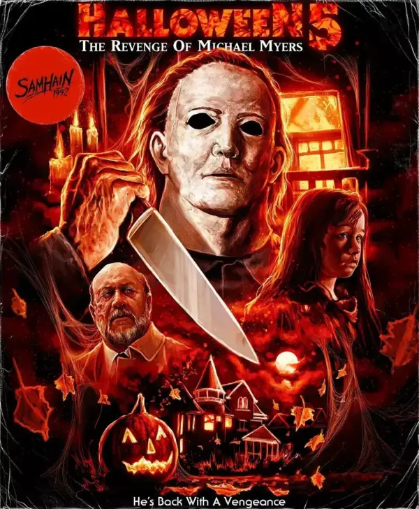 Halloween Classic Retro Vintage Movie Film Posters Horror Poster Print Wall Art Alternative 24 A4 21 x 29.7CM