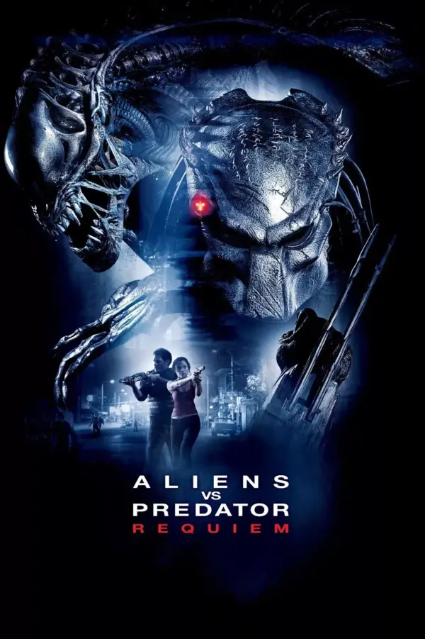 PREDATOR FRANCHISE HORROR MOVIE FILM POSTERS PRINTS WALL ART - Alien vs Predator Requiem 2007 A3 29.7 x 42CM