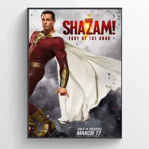 Shazam! Fury Of The Gods 2023 Teaser Poster Wall Art A2 42 X 59.9CM