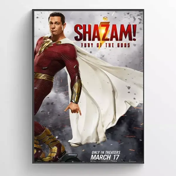 Shazam! Fury Of The Gods 2023 Teaser Poster Wall Art A2 42 X 59.9CM