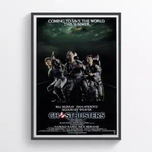 GhostBusters Movie Poster Print Wall Art Retro Horror Wall Art A2 42 X 59.9CM