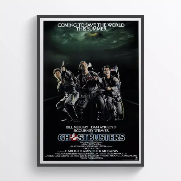 GhostBusters Movie Poster Print Wall Art Retro Horror Wall Art A2 42 X 59.9CM