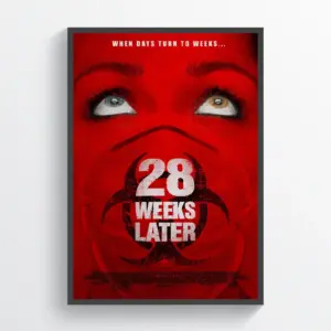 Twenty Eight Weeks Later Movie Poster Print Wall Retro Horror Wall Art A2 42 X 59.9CM