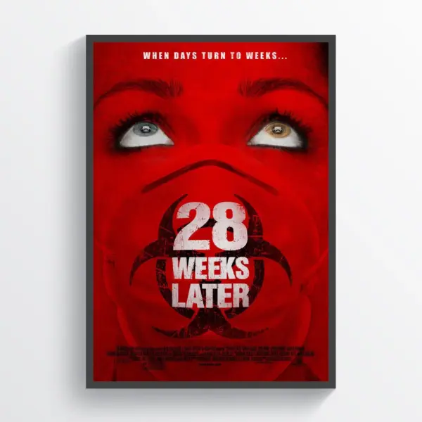 Twenty Eight Weeks Later Movie Poster Print Wall Retro Horror Wall Art A2 42 X 59.9CM