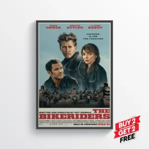 The Bike Riders Movie Film Posters Print Wall Art A2 42 X 59.9CM