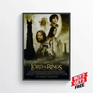 The Lord of the Rings The Two Towers Movie Film Poster Print Wall Art A2 42 X 59.9CM