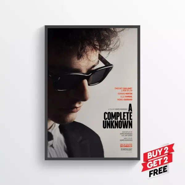 A Complete Unknown Movie Film Poster Print Wall Art Gift A5 14.8 x 21CM