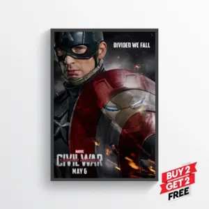 Captain America Civil War Movie Posters Prints Wall Art Classic A2 42 X 59.9CM