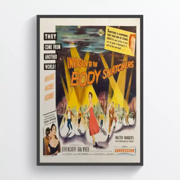 Invasion of the Body Snatcher Movie Poster Print Retro Horror Wall Art A3 29.7 x 42CM