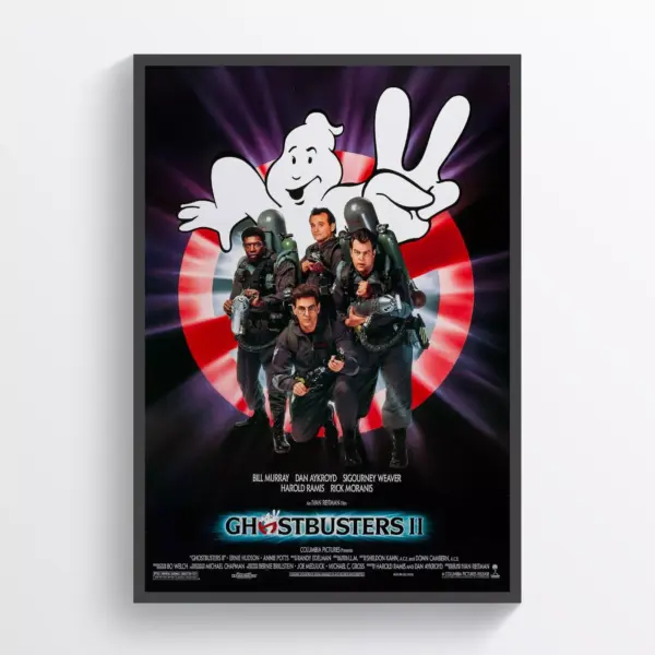 GhostBusters 2 Movie Poster Print Wall Art Retro Horror Wall Art A2 42 X 59.9CM