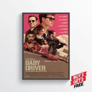 Baby Driver Movie Film Poster Print Wall Art Gift A3 29.7 x 42CM