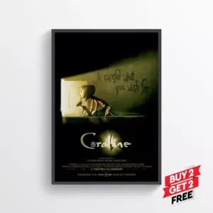 Coraline Movie Film Posters Print Wall Art A2 42 X 59.9CM