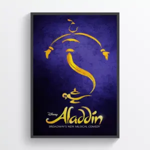 Aladdin The Musical Theatre Posters Retro Vintage Broadway Prints A2 42 X 59.9CM