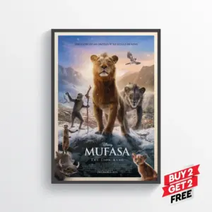 Mufasa The Lion King Movie Film Poster Print Wall Art Gift A4 21 x 29.7CM