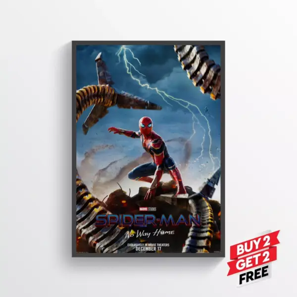 Spiderman No Way Home Movie Film Posters Print Wall Art A2 42 X 59.9CM