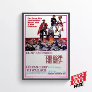 The Good The Bad and The Ugly Movie Film Poster Print Wall Art Gift A2 42 X 59.9CM
