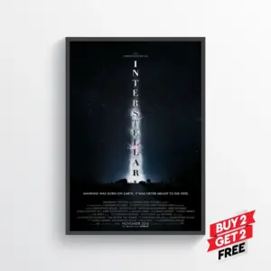 Interstellar Movie Film Posters Print Wall Art A4 21 x 29.7CM