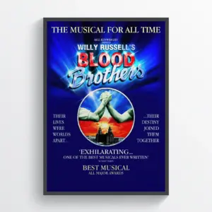 Blood Brothers Musical Theatre Posters Retro Vintage Broadway Prints A2 42 X 59.9CM
