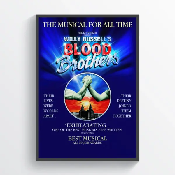 Blood Brothers Musical Theatre Posters Retro Vintage Broadway Prints A4 21 x 29.7CM