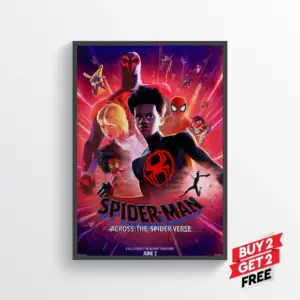 Spiderman Across the Spiderverse Movie Film Posters Print Wall Art A2 42 X 59.9CM