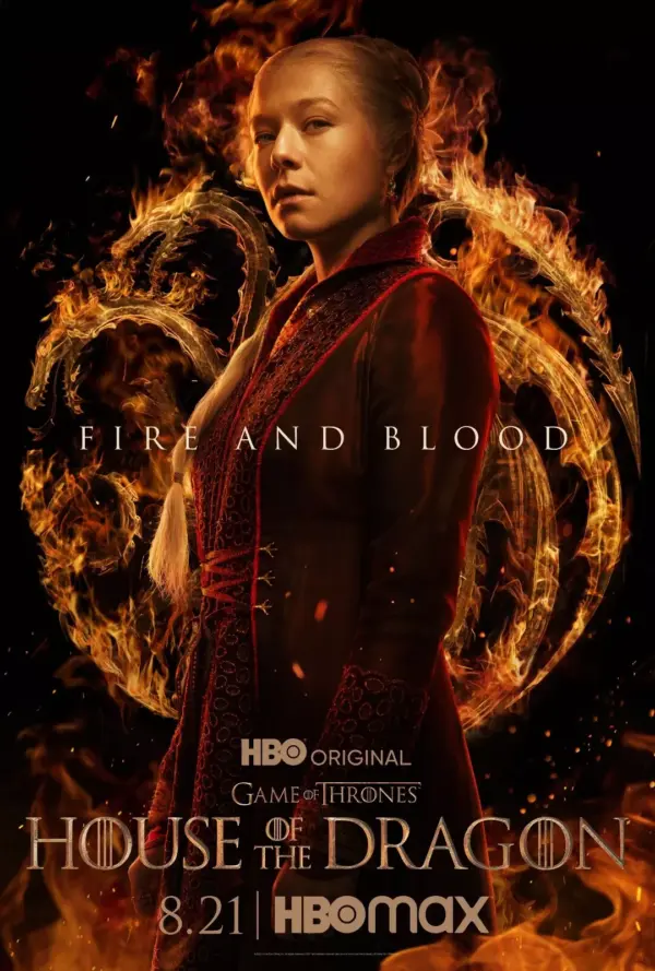 House Of The Dragon 2022 Series Poster - Game of Thrones - Wall Art A3 29.7 x 42CM