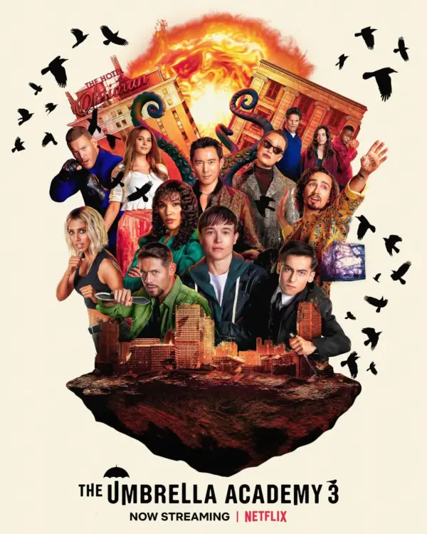 The Umbrella Academy Season 3 2022 Poster Wall Art A4 21 x 29.7CM