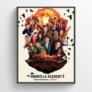 The Umbrella Academy Season 3 2022 Poster Wall Art A2 42 X 59.9CM