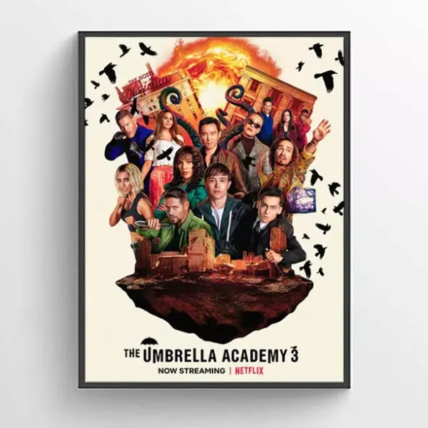 The Umbrella Academy Season 3 2022 Poster Wall Art A2 42 X 59.9CM