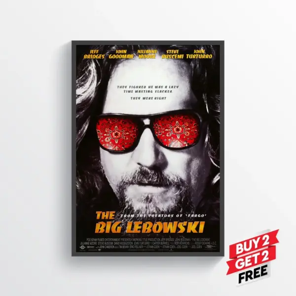 The Big Lebowski Movie Film Poster Print Wall Art Gift A4 21 x 29.7CM