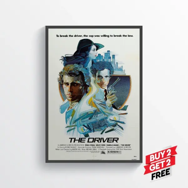The Driver Movie Film Poster Print Wall Art Gift A3 29.7 x 42CM