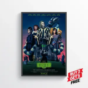 Beetlejuice Beetlejuice Movie Film Posters Print Wall Art A5 14.8 x 21CM